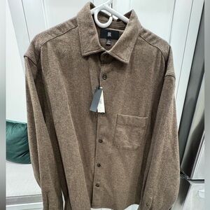 B&R Brown Button Up